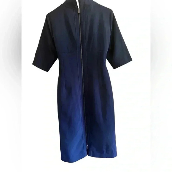 Toccin Blue Tie Waist Dress Size 8 - Picture 6 of 15